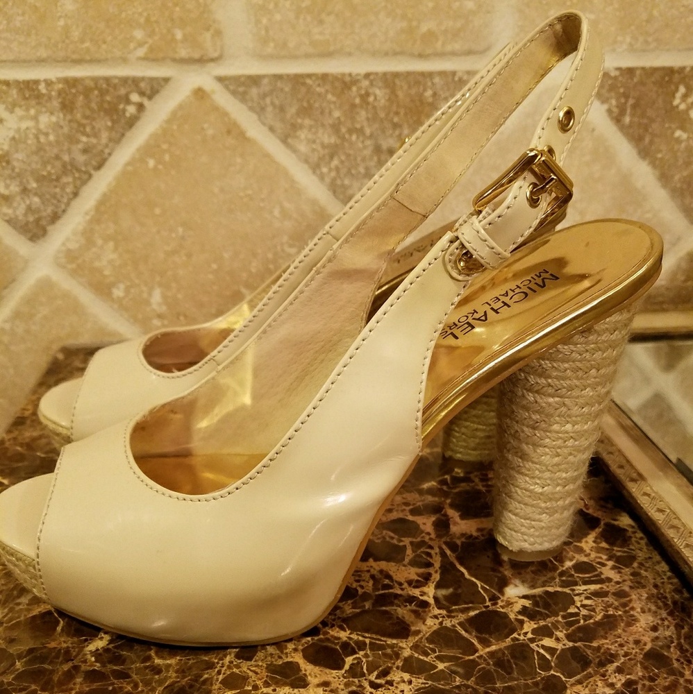 Never worn Michael Kors sling backs